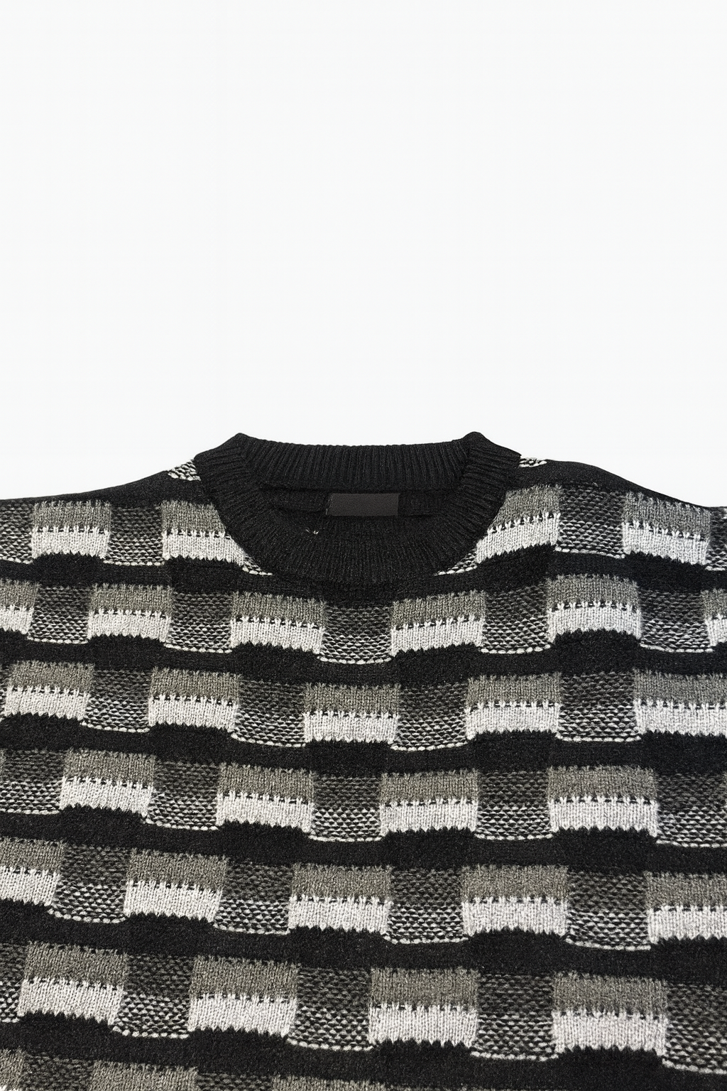 Shadow Grid Luxe Knit Sweater – Bold Texture. Timeless Cool